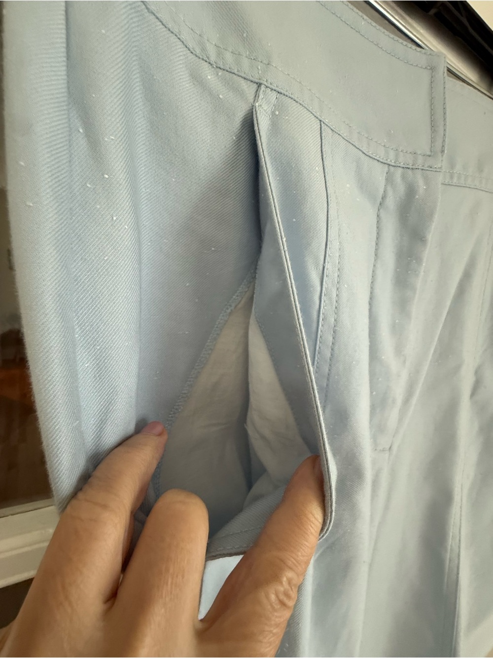 NWT | Rebecca Taylor Slub Denim High Rise Pant | Echo Blue | Sz 4 - Picture 5 of 15